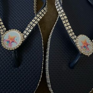 Starfish flip flops